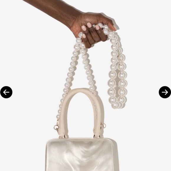 Simone Rocha Off-White Mini Handheld Case Bag - Picture 12 of 12